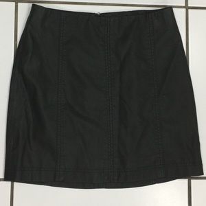 NWOT Free People Faux Leather Mini Skirt